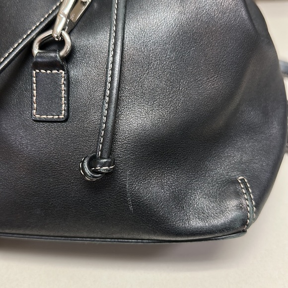 🔥🔥🔥Vintage Coach Black Leather Backpack - Picture 12 of 16